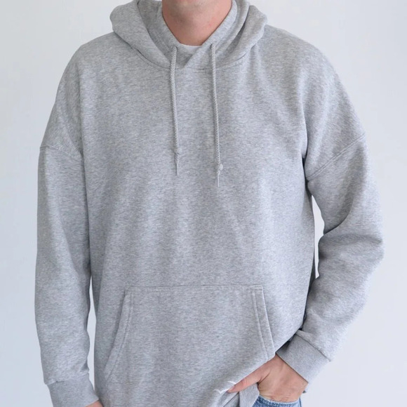 Lazy Pants Long Sleeve Hoodie/ Bunny Hug with Kangaroo Pocket Grey ~size Large - Picture 3 of 15